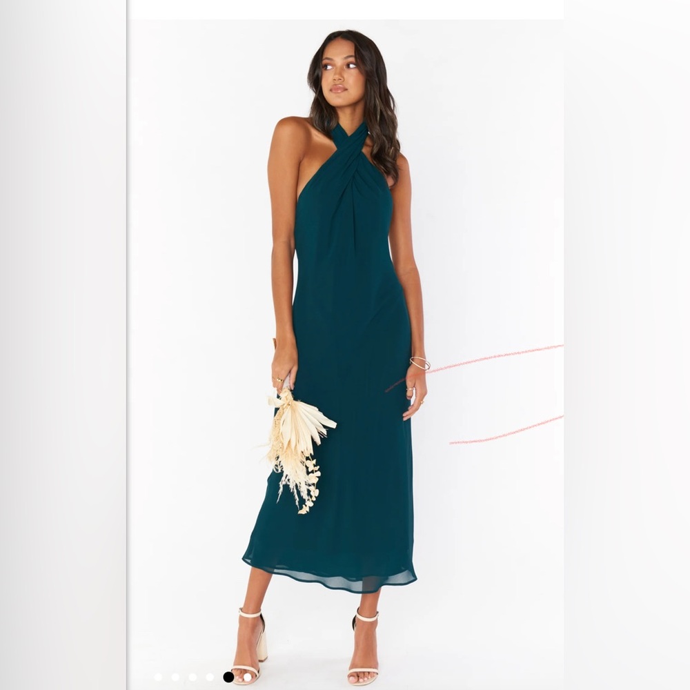 Show Me Your Mumu Jasmine Halter Midi Dress XS